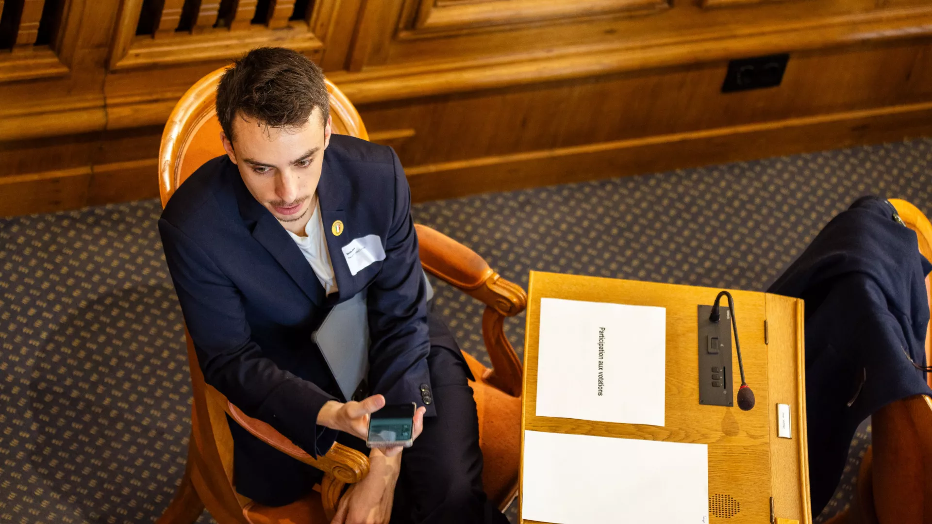 Émile Blant, président du Grand Conseil