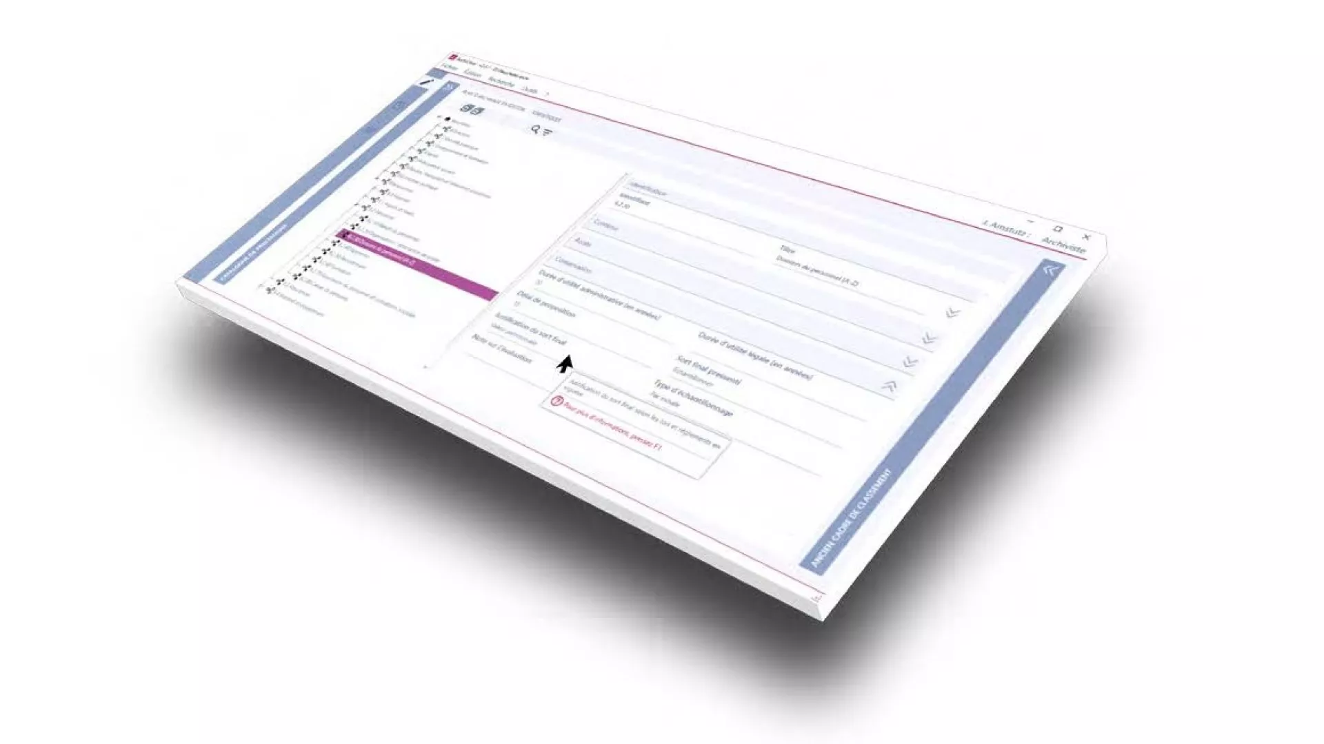 Illustration du logiciel ArchiClass en 3D