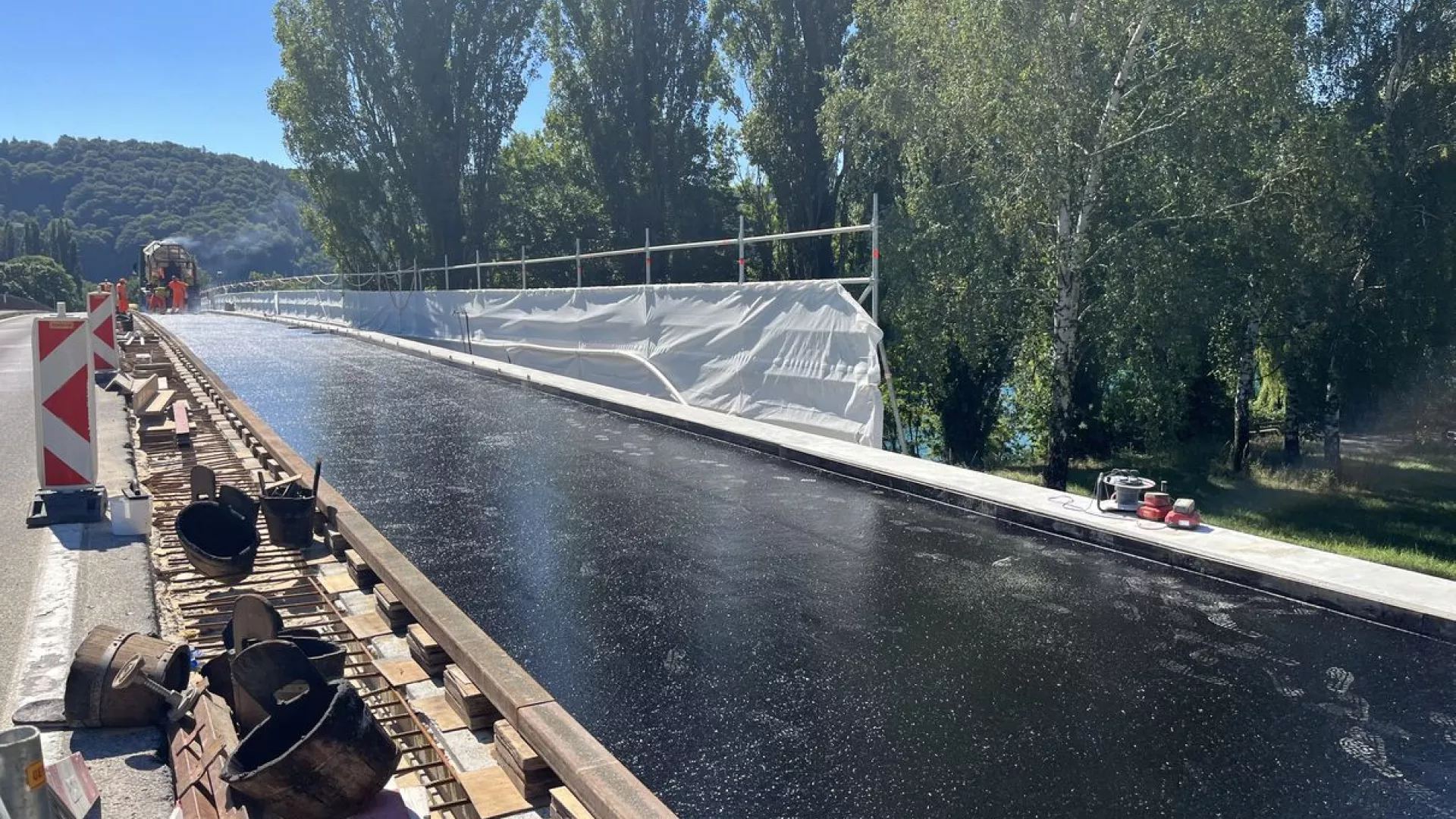 Le Landeron, Pont de St-Jean, chaussées